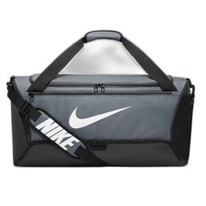 New Nike Brasilia 9.5 Medium Sports Gym Training Duffel Bag Black / Gray